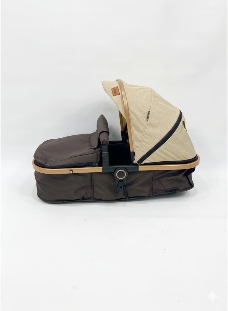 DEHKAH 4-in-1 Stroller Travel System – Stroller, carry-cot , Car Seat & Stylish Mommy Bag - Image 2